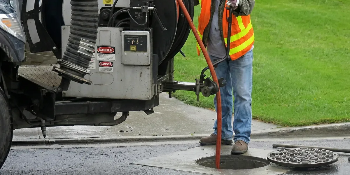 sewage clean up professionals using industrial equipment to remove contaminated wastewater in Phoenix, AZ