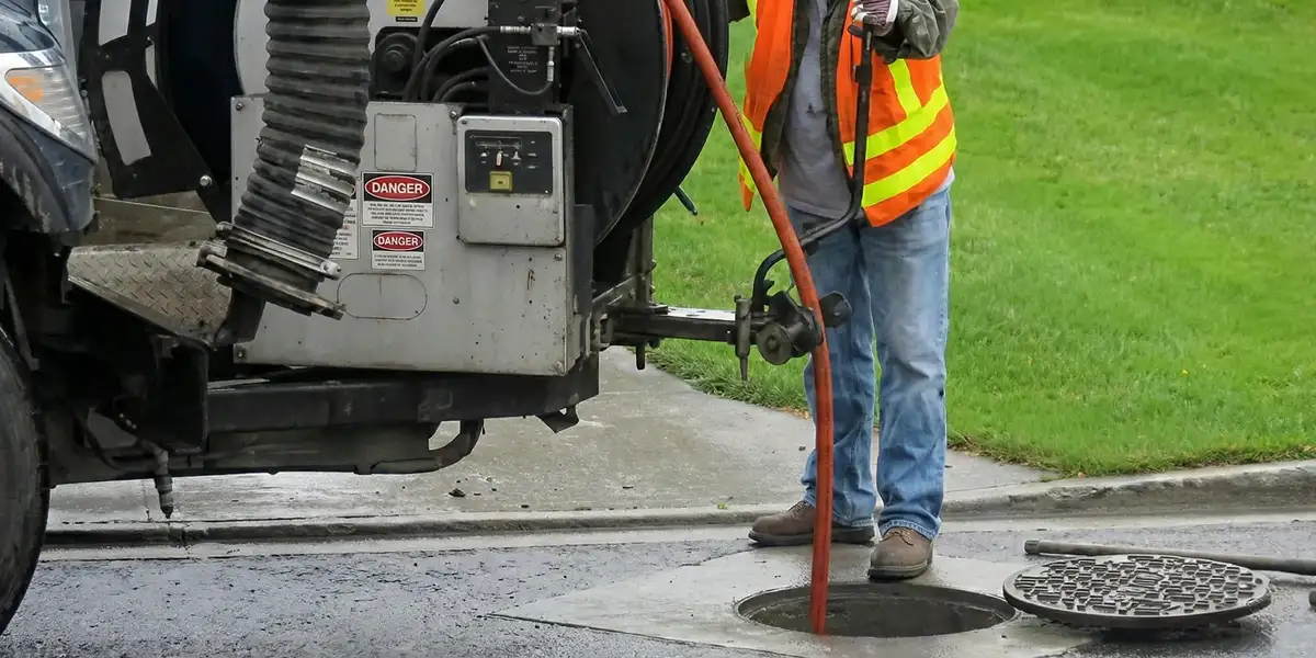 sewage clean up professionals using industrial equipment to remove contaminated wastewater in Phoenix, AZ
